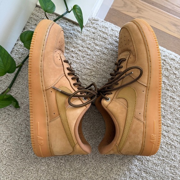 Nike Air Force 1 Wheat Flax Brown Sneakers Retro CJ9179-200 Men 12 - Picture 10 of 10